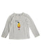 A White T Shirts from Balabala in size 5T for girl. (Front View)
