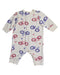 A White Onesies from Petit Bateau in size 3-6M for boy. (Back View)