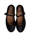 A Black Flats from Bloch in size 7Y for girl. (Back View)