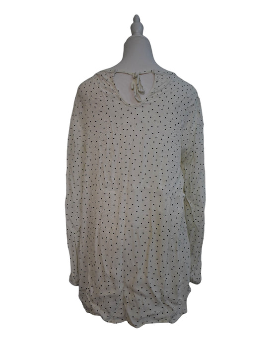 A White Long Sleeve Tops from Seraphine in size M for maternity. (Back View)