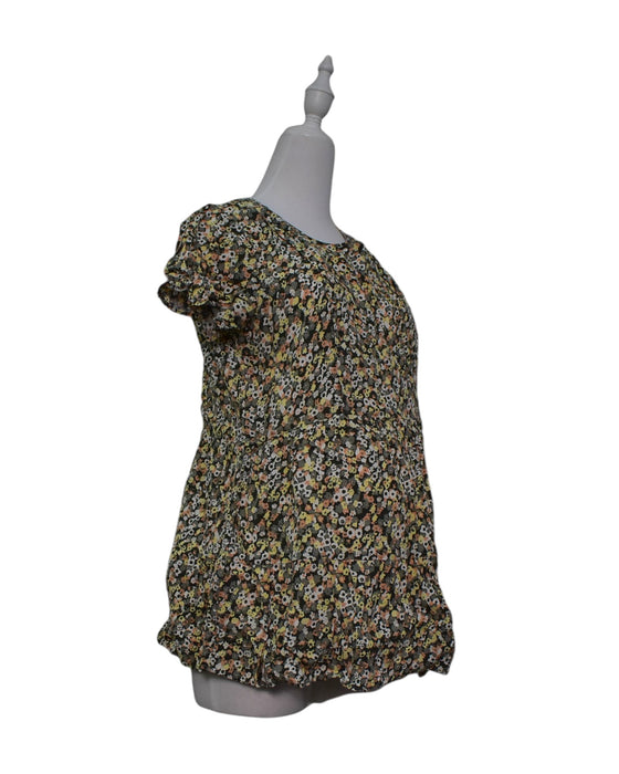 A Black Short Sleeve Tops from Seraphine in size S for maternity. (Front View)