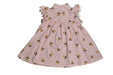 A White Sleeveless Dresses from Le Petit Society in size 0-3M for girl. (Back View)