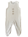 A White Sleeveless Jumpsuits from Le Petit Society in size 6-12M for neutral. (Front View)