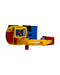 A Yellow Cars Trucks Trains & Remote Control from WOW Toys in size O/S for neutral. (Back View)