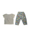 A White Pants Sets from Petit Bateau in size 3T for girl. (Back View)