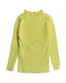 A Yellow Long Sleeve Tops from Seed in size 4T for girl. (Back View)
