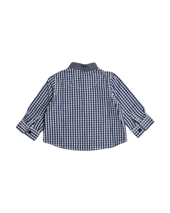 A Blue Shirts from Cyrillus in size 3-6M for boy. (Back View)