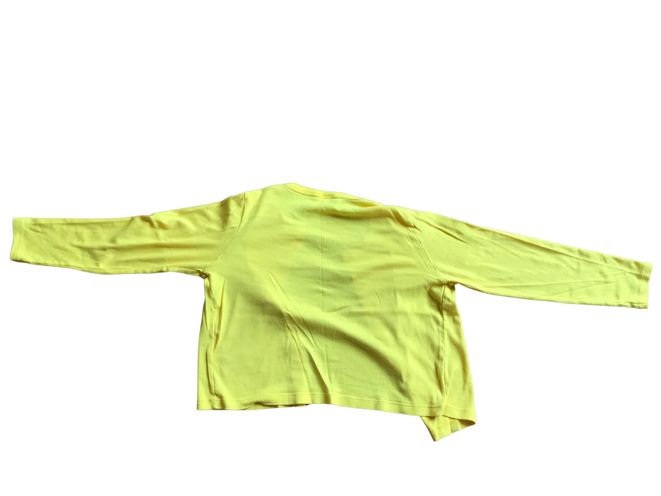 A Yellow Cardigans from Petit Bateau in size 8Y for girl. (Back View)