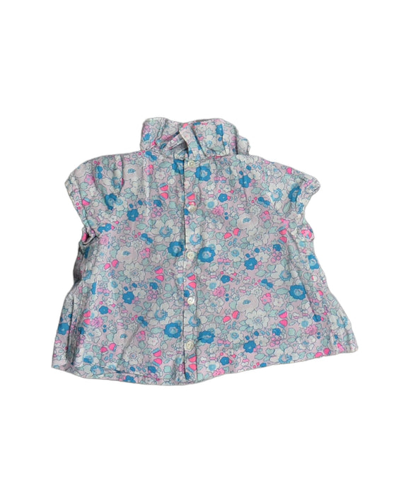 A Pink Sleeveless Tops from Jacadi in size 6-12M for girl. (Back View)