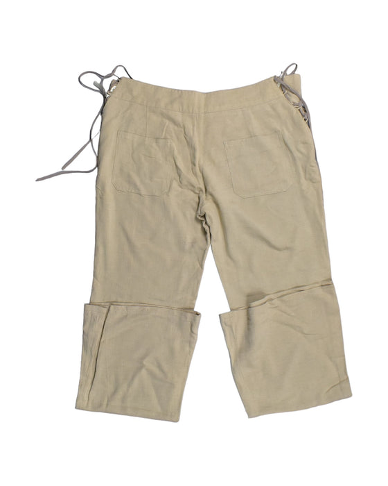 A Beige Casual Pants from Spring in size M for maternity. (Back View)