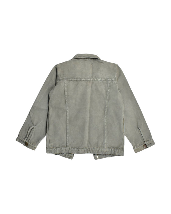 A Grey Lightweight Jackets from Alice à Paris in size 8Y for boy. (Back View)