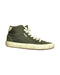 A Green Sneakers from Vans in size 12Y for boy. (Front View)