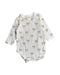 A White Bodysuits from Seed in size 0-3M for girl. (Front View)