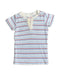 A Blue Short Sleeve Tops from Seed in size 0-3M for girl. (Front View)