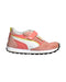 A Orange Sneakers from Puma in size 4T for girl. (Front View)