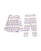A White Pyjama Sets from Patagonia in size 3T for girl. (Front View)