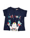 A Blue Short Sleeve Tops from Du Pareil au même in size 18-24M for girl. (Front View)