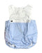 A White Sleeveless Rompers from Jacadi in size Newborn for girl. (Front View)