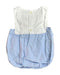 A White Sleeveless Rompers from Jacadi in size Newborn for girl. (Back View)