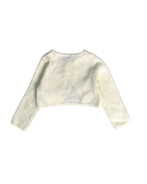A White Cardigans from Sergent Major in size 12-18M for girl. (Back View)