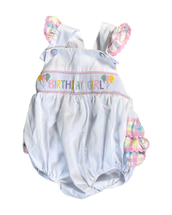 A White Sleeveless Bodysuits from Classic Whimsy in size 6-12M for girl. (Front View)