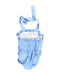 A Blue Sleeveless Bodysuits from Classic Whimsy in size 6-12M for girl. (Back View)