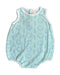 A Blue Sleeveless Bodysuits from The Beaufort Bonnet Company in size 6-12M for girl. (Front View)