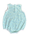 A Blue Sleeveless Bodysuits from The Beaufort Bonnet Company in size 6-12M for girl. (Back View)