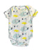 A White Short Sleeve Bodysuits from Piccalilly in size Newborn for boy. (Front View)