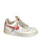 A White Sneakers from Nike in size 11Y for girl. (Front View)