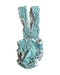 A Green Sleeveless Rompers from Miniature in size Newborn for girl. (Front View)