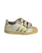 A White Sneakers from Adidas in size 3T for girl. (Front View)