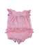 A Pink Sleeveless Rompers from Ralph Lauren in size 6-12M for girl. (Back View)