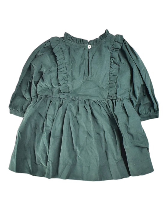 A Green Long Sleeve Dresses from Soor Ploom in size 2T for girl. (Back View)