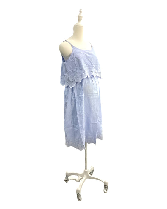 A Blue Sleeveless Dresses from Boden in size Maternity-M for girl. (Back View)