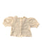 A Beige Short Sleeve Tops from Gingersnaps in size 3-6M for girl. (Back View)
