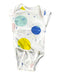 A White Short Sleeve Bodysuits from Oeteo in size 0-3M for girl. (Front View)