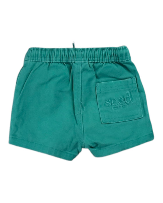 A Green Shorts from Seed in size 6-12M for girl. (Back View)