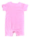A Pink Short Sleeve Rompers from Champion in size 3-6M for girl. (Back View)