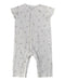 A White Short Sleeve Rompers from The Little White Company in size 18-24M for boy. (Front View)