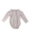 A White Long Sleeve Bodysuits from Jojo Maman Bébé in size 12-18M for girl. (Back View)