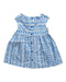 A Blue Sleeveless Dresses from Gingersnaps in size 3-6M for girl. (Back View)