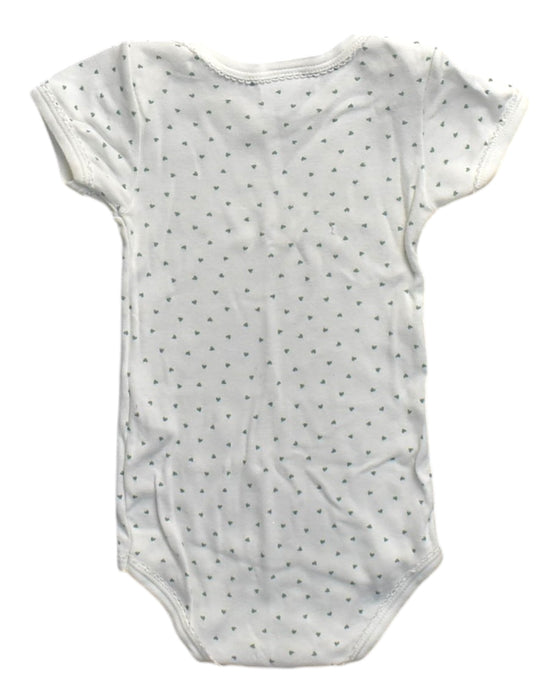 A White Short Sleeve Bodysuits from Petit Bateau in size 6-12M for neutral. (Back View)