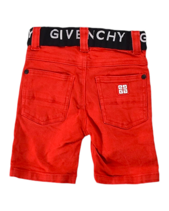 A Red Shorts from Givenchy in size 12-18M for boy. (Back View)
