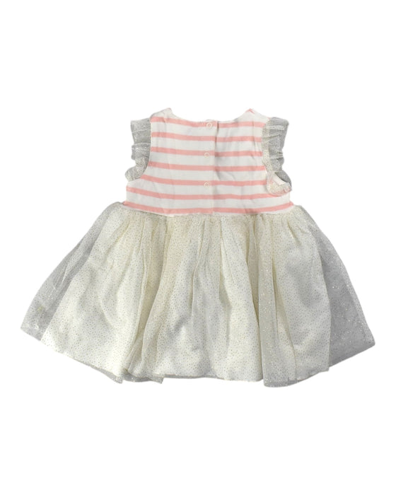 A White Sleeveless Dresses from Petit Bateau in size 3-6M for girl. (Back View)