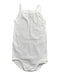 A White Sleeveless Bodysuits from Petit Bateau in size 0-3M for girl. (Front View)
