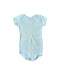 A Blue Short Sleeve Bodysuits from Petit Bateau in size 6-12M for neutral. (Front View)