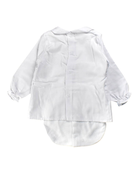 A White Long Sleeve Bodysuits from Dona Carmen in size 18-24M for neutral. (Back View)