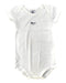 A White Short Sleeve Bodysuits from Petit Bateau in size 6-12M for neutral. (Front View)
