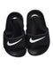 A Black Slippers from Nike in size 12-18M for neutral. (Back View)